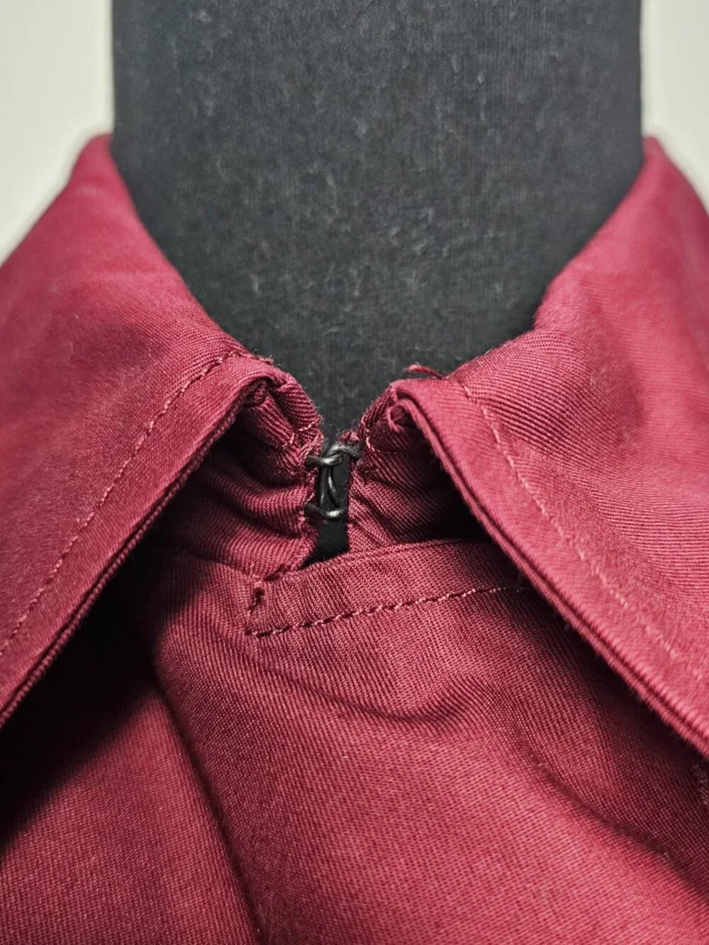 Banana Republic double-breasted short Military trench Jacket Burgundy Size S